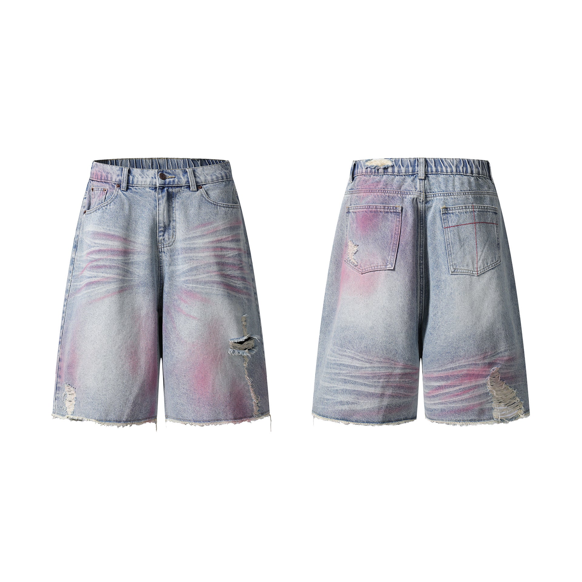 Worn Denim Shorts