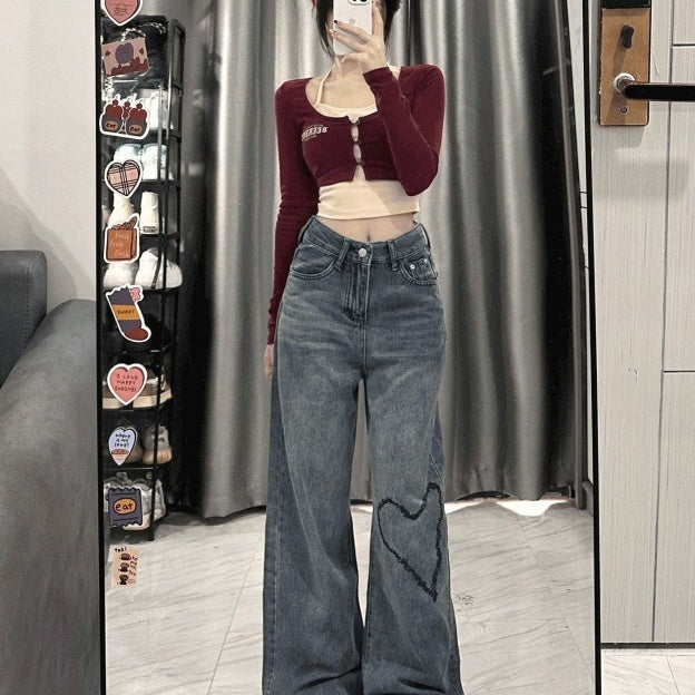 Love Embroidered Jeans