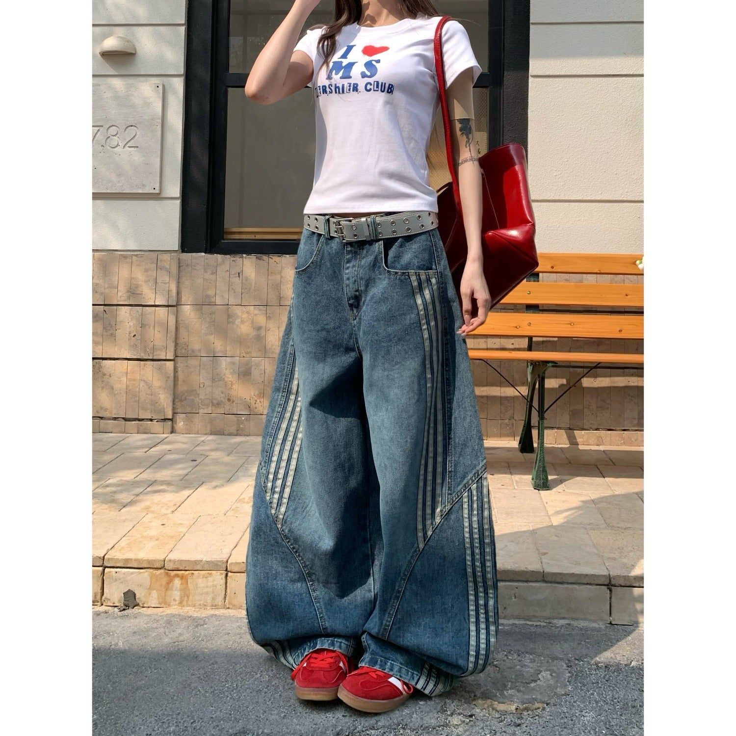 Striped Machete Jeans
