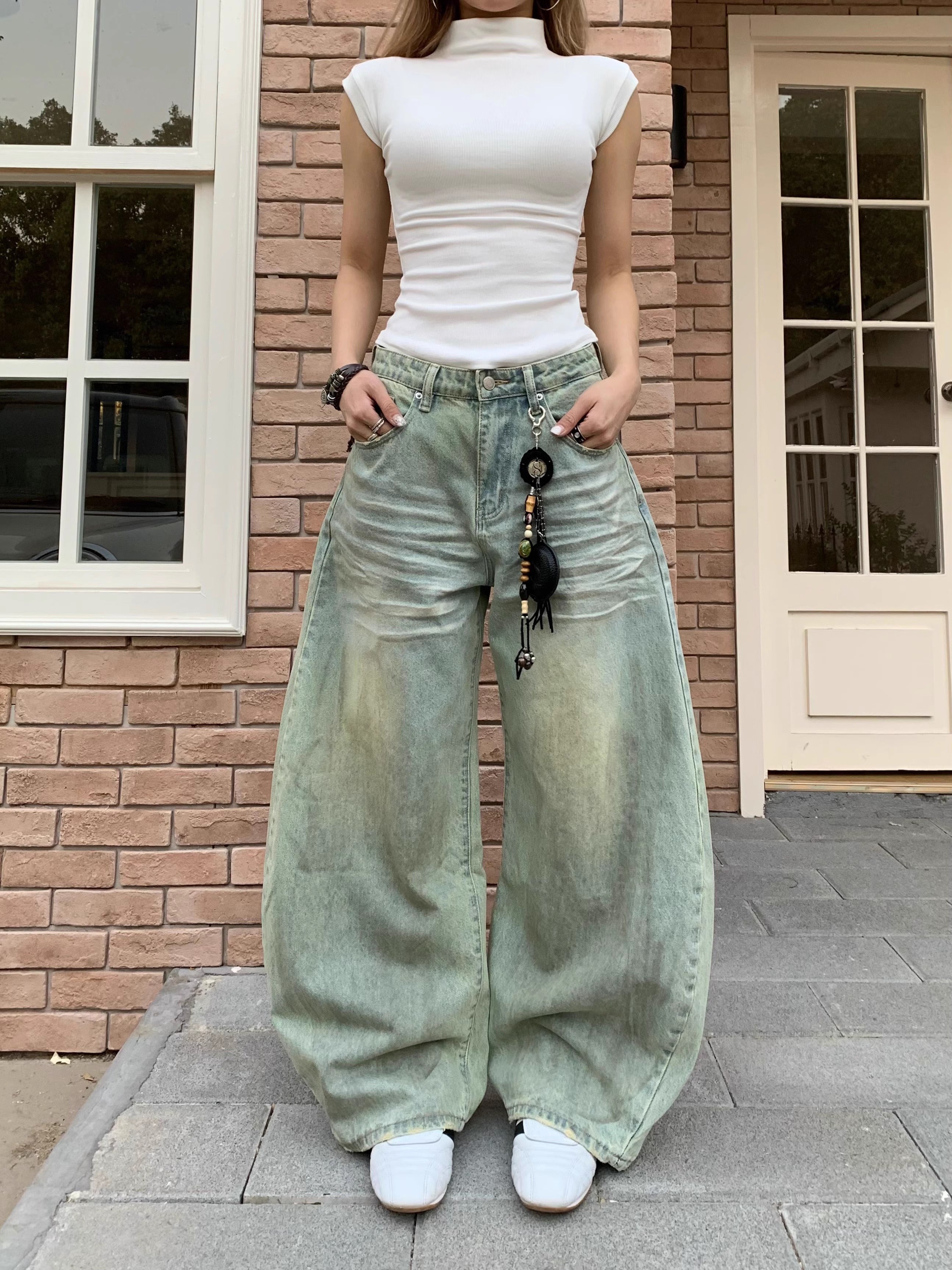Retro Sickle Jeans