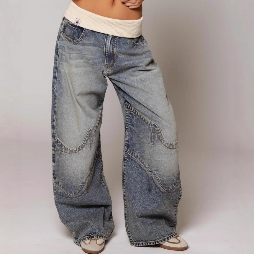 Retro Distressed Jeans
