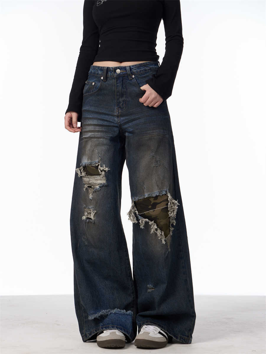 Patch Ripped Jeans