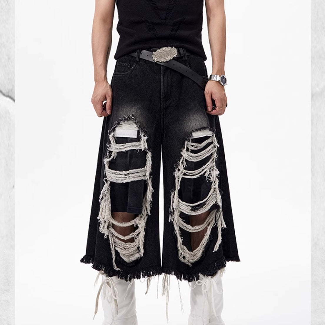 Old Ripped Embroidered