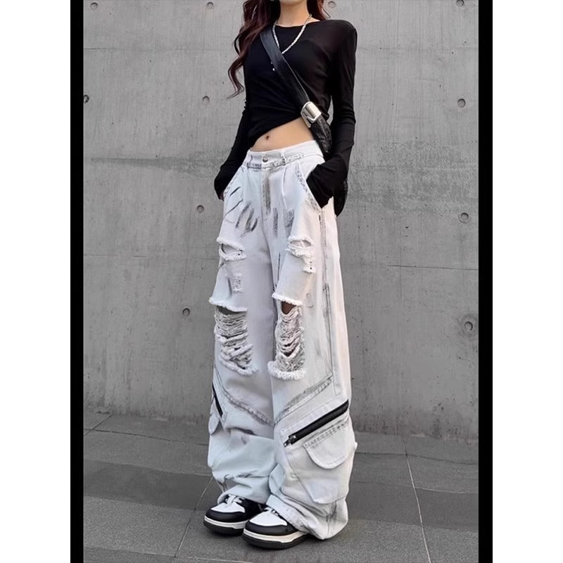 Distressed Ripped Jeans