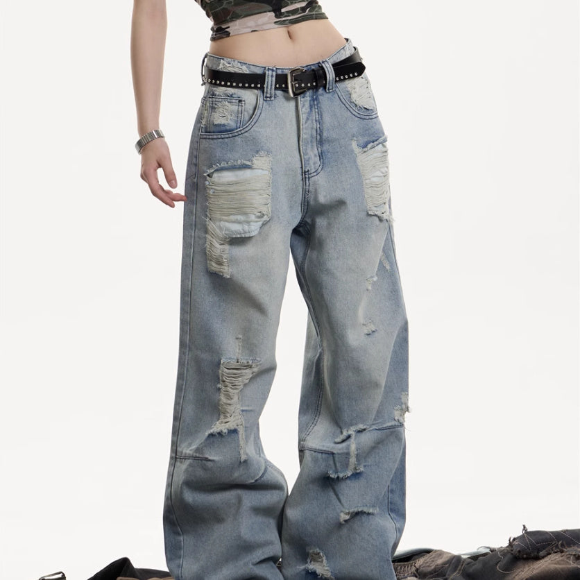Retro Ripped Jeans