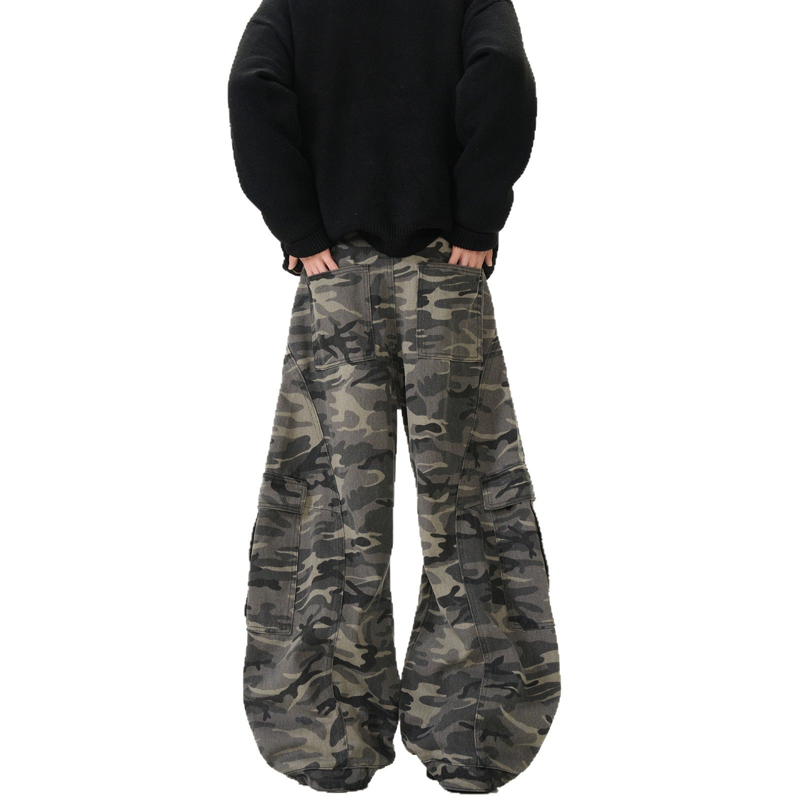 Camouflaged Retro Jeans