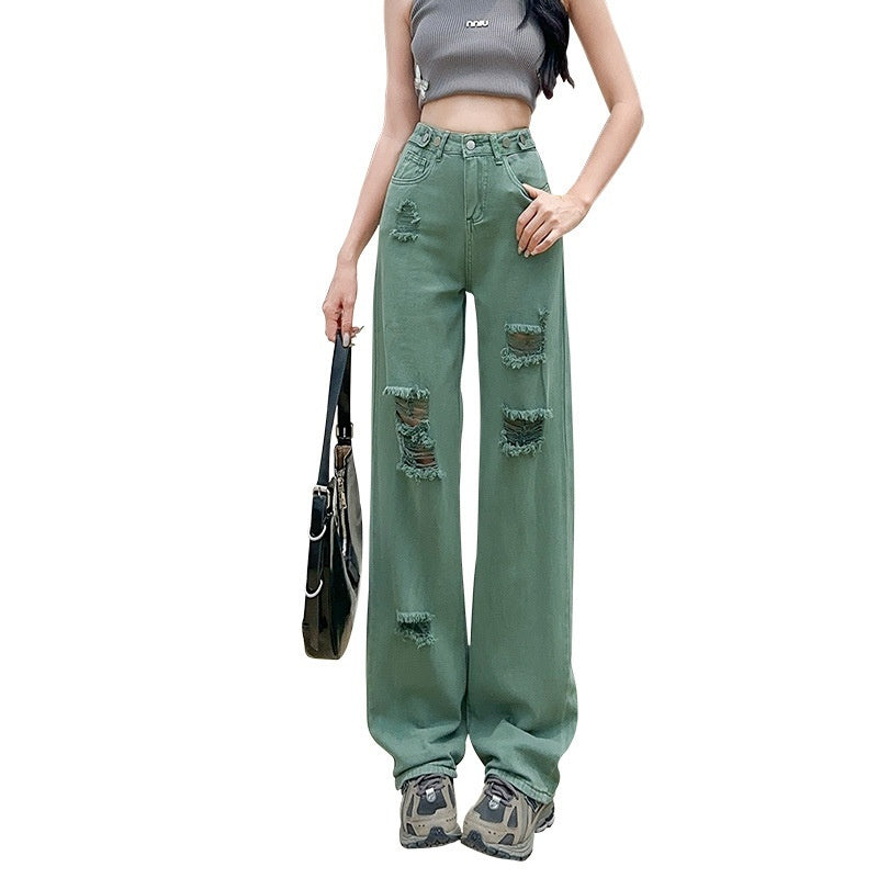 Emerald Ripped Jeans