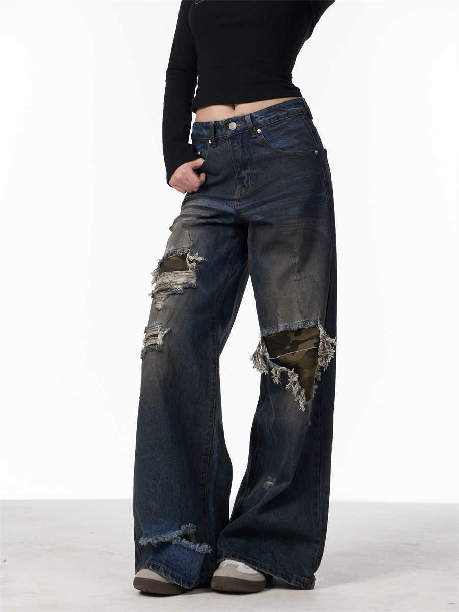 Patch Ripped Jeans