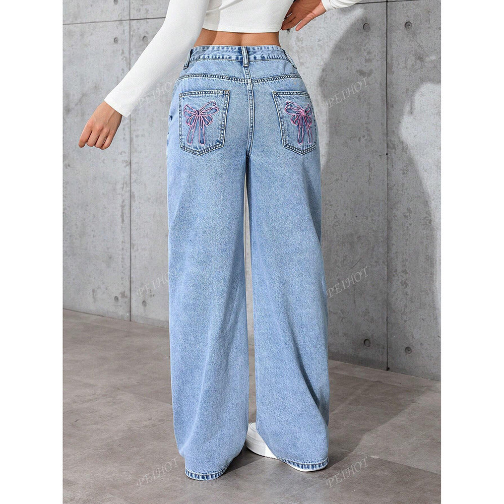 Butterfly Printed Jeans