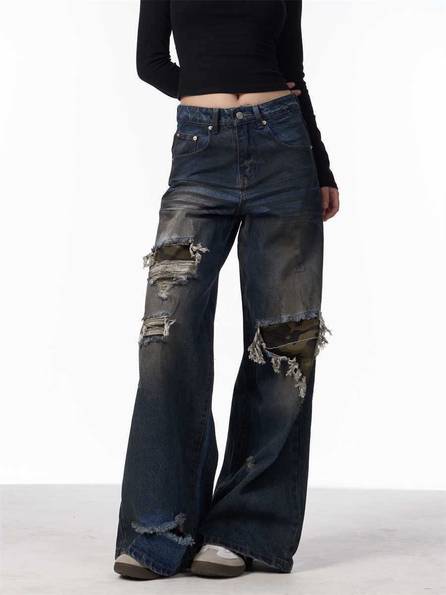 Patch Ripped Jeans
