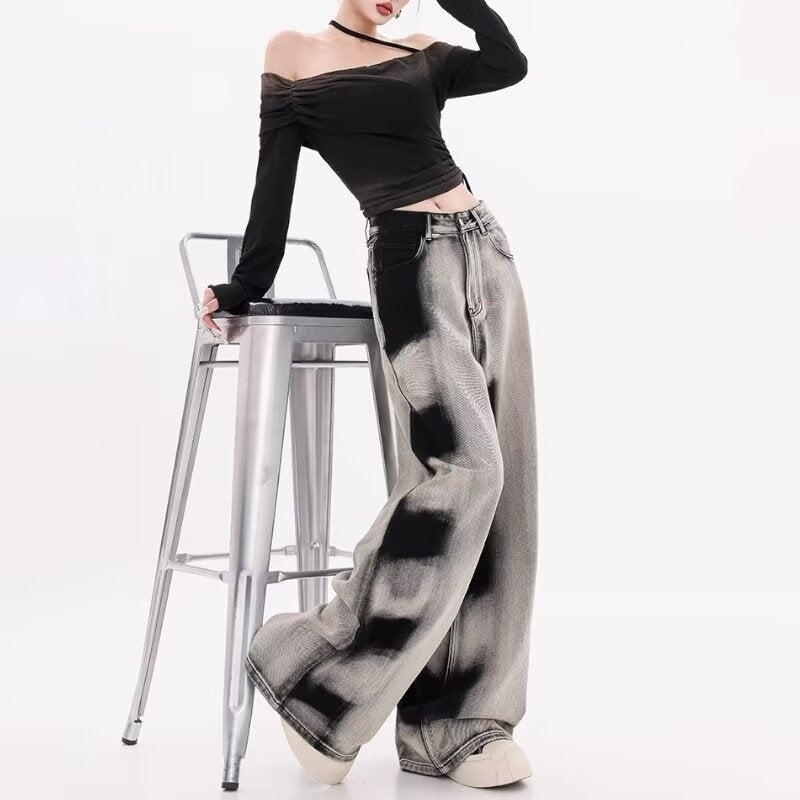Gradient Tie Dyed Jeans