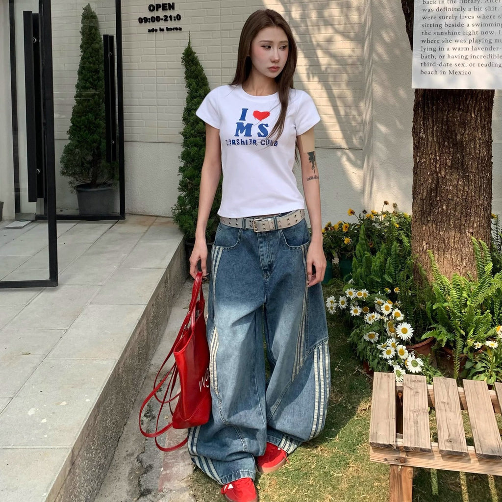 Striped Machete Jeans