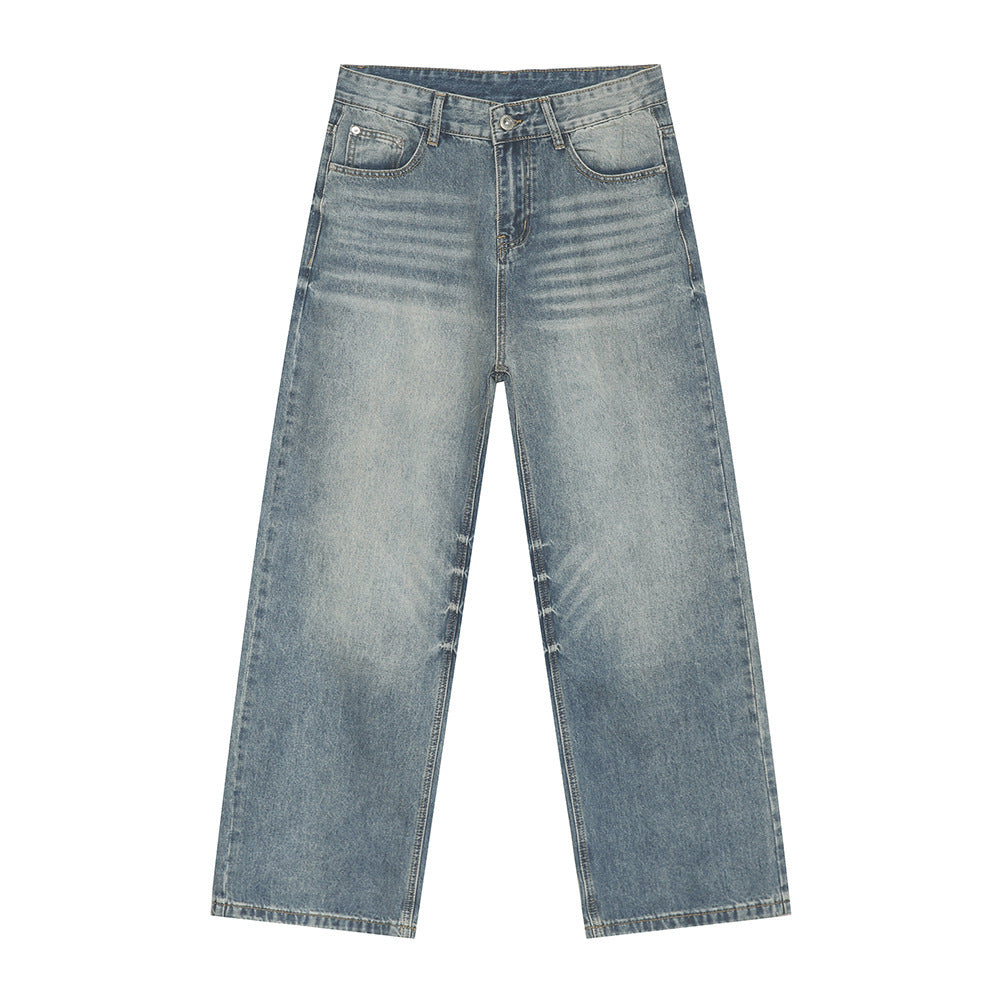 Straight Washed Jeans
