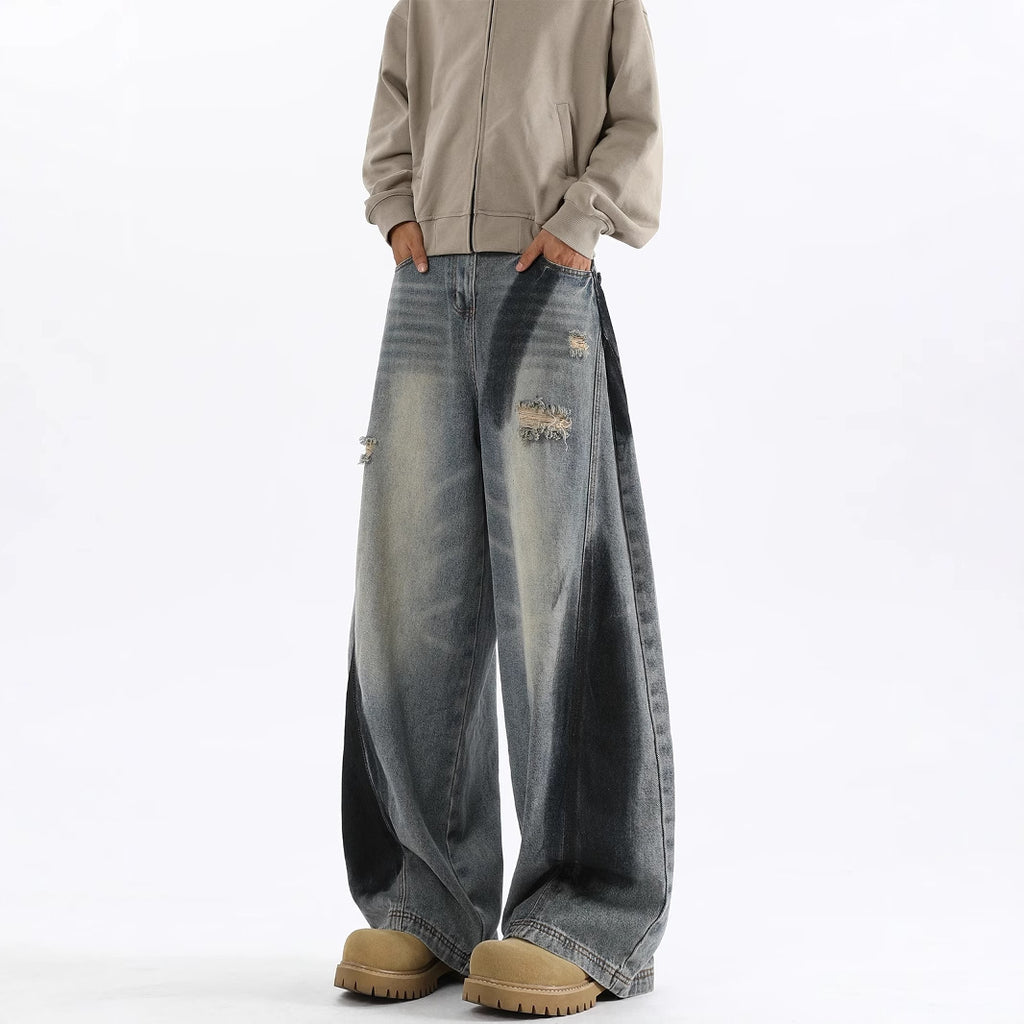 Splash Ink Ripped Jeans