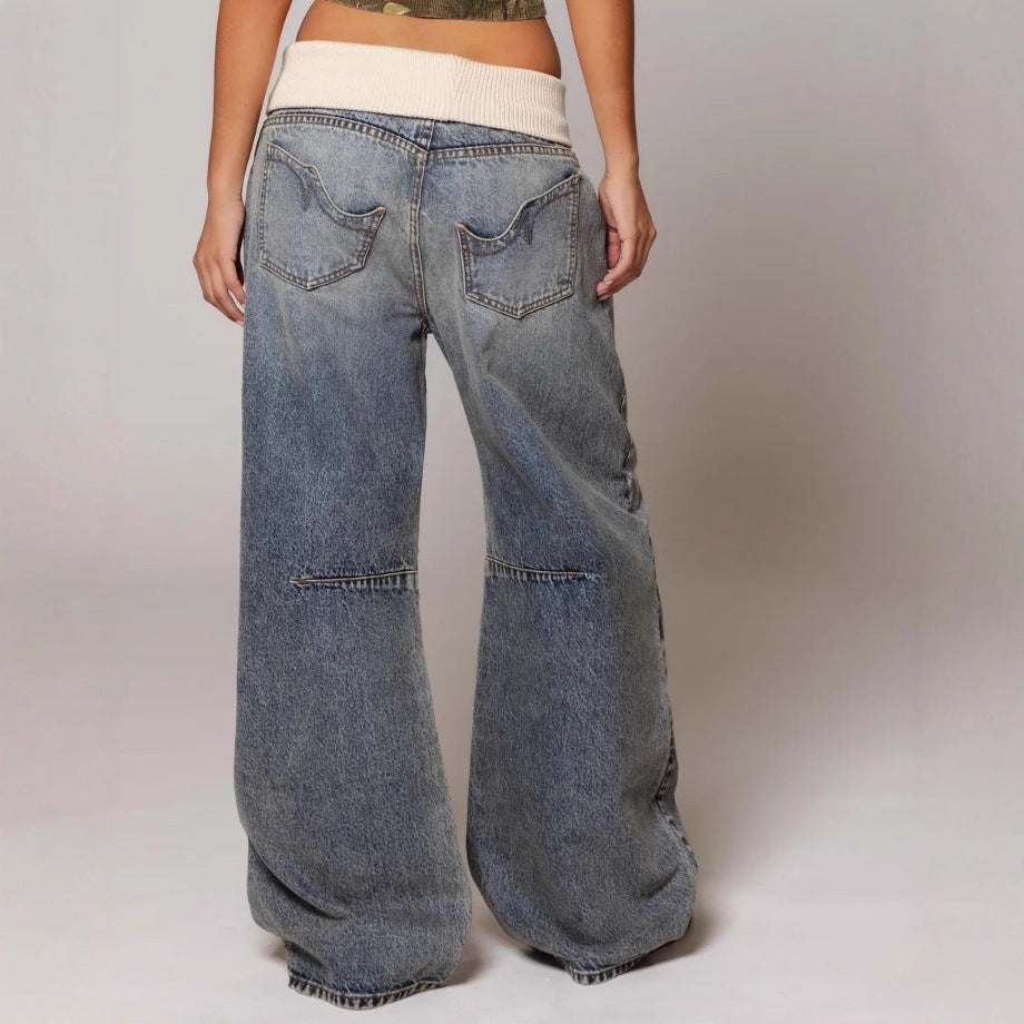 Retro Distressed Jeans