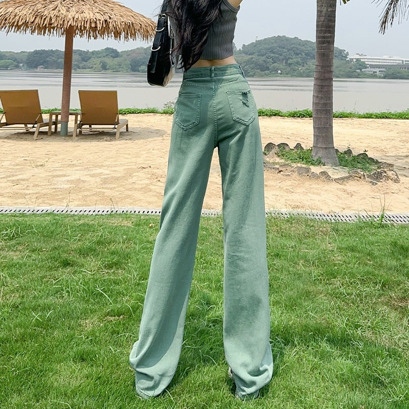 Emerald Ripped Jeans
