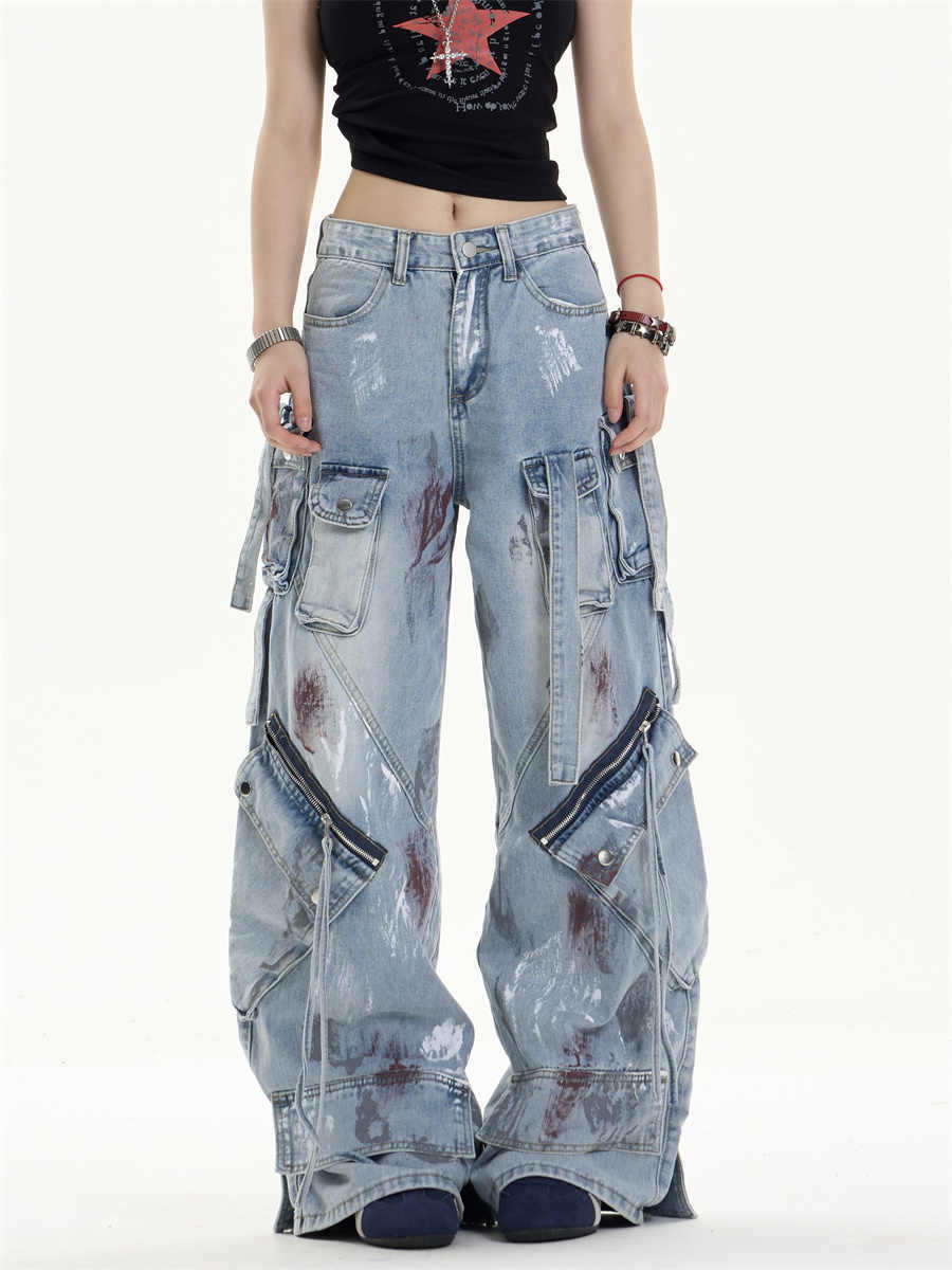 Multi Pocket Workwear Jeans