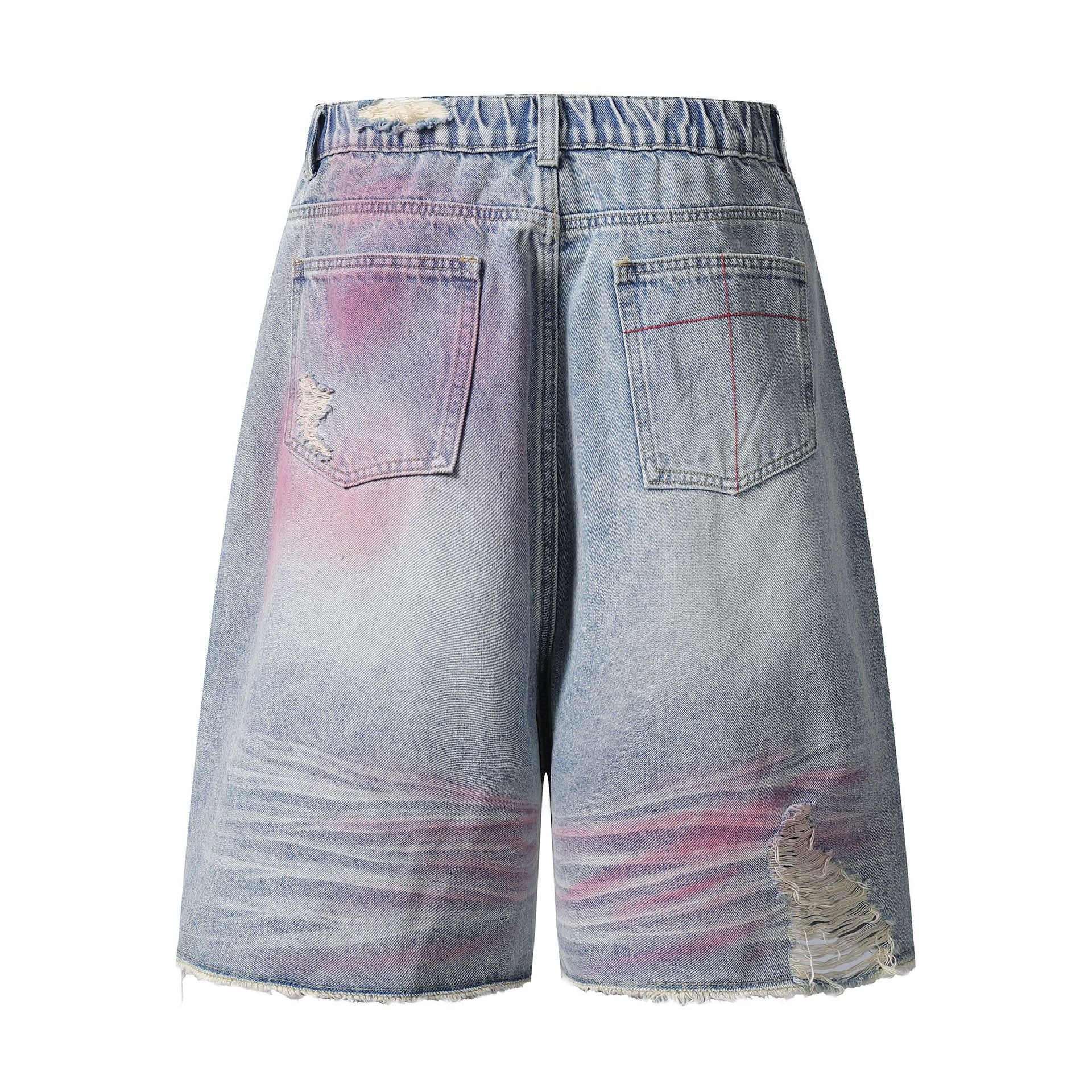 Worn Denim Shorts
