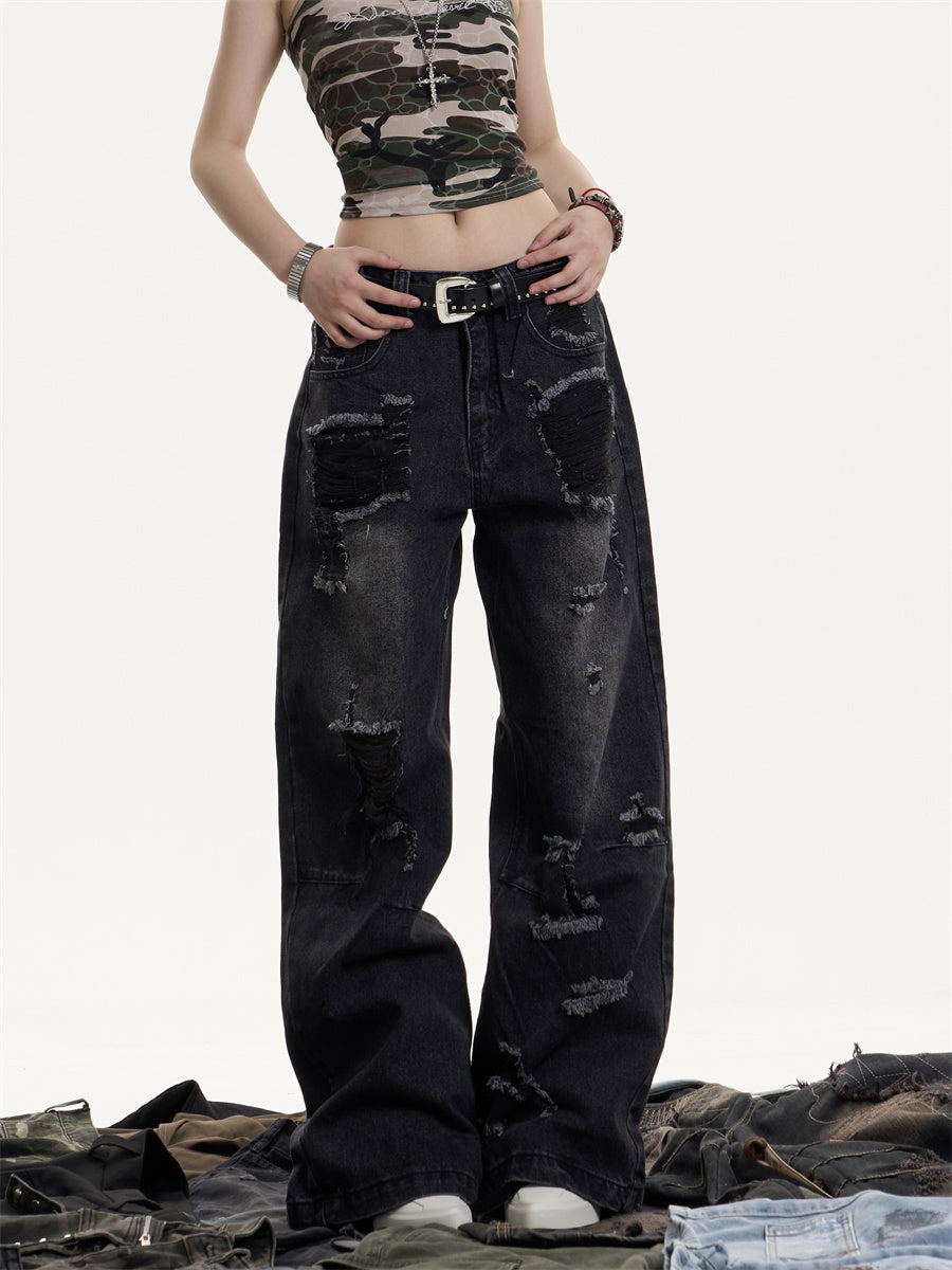 Retro Ripped Jeans
