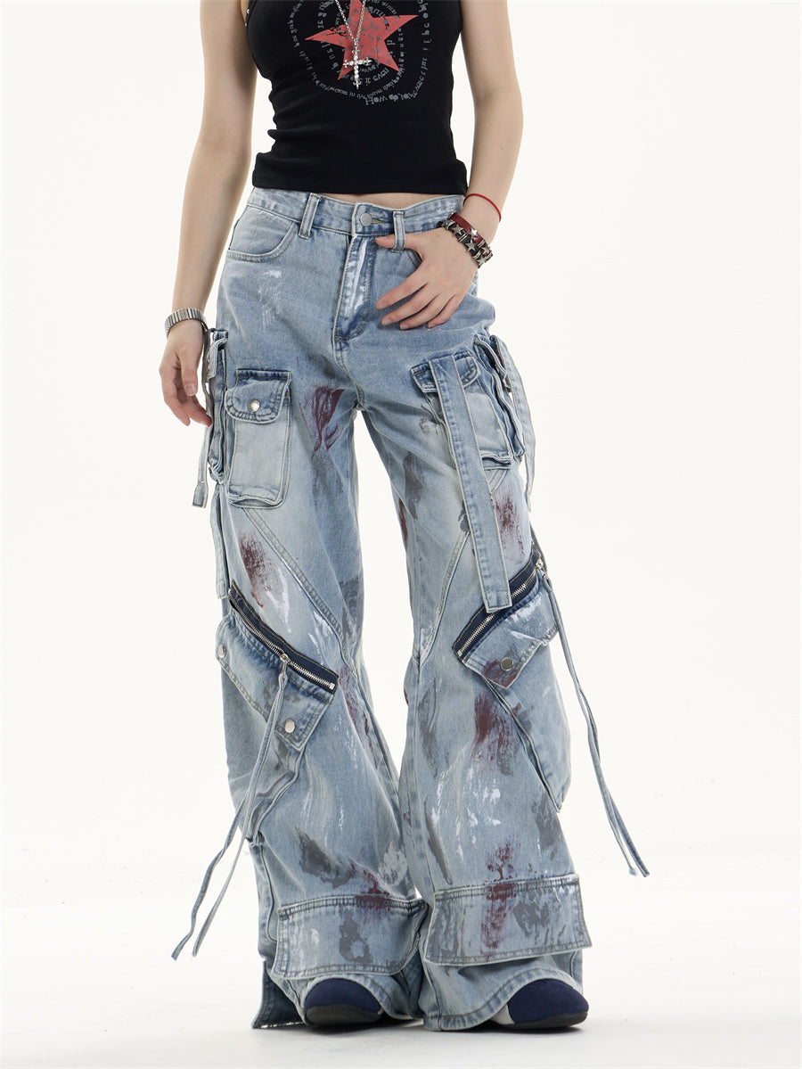 Multi Pocket Workwear Jeans