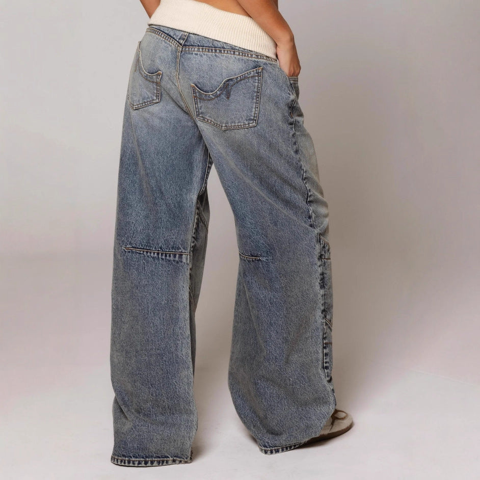 Retro Distressed Jeans