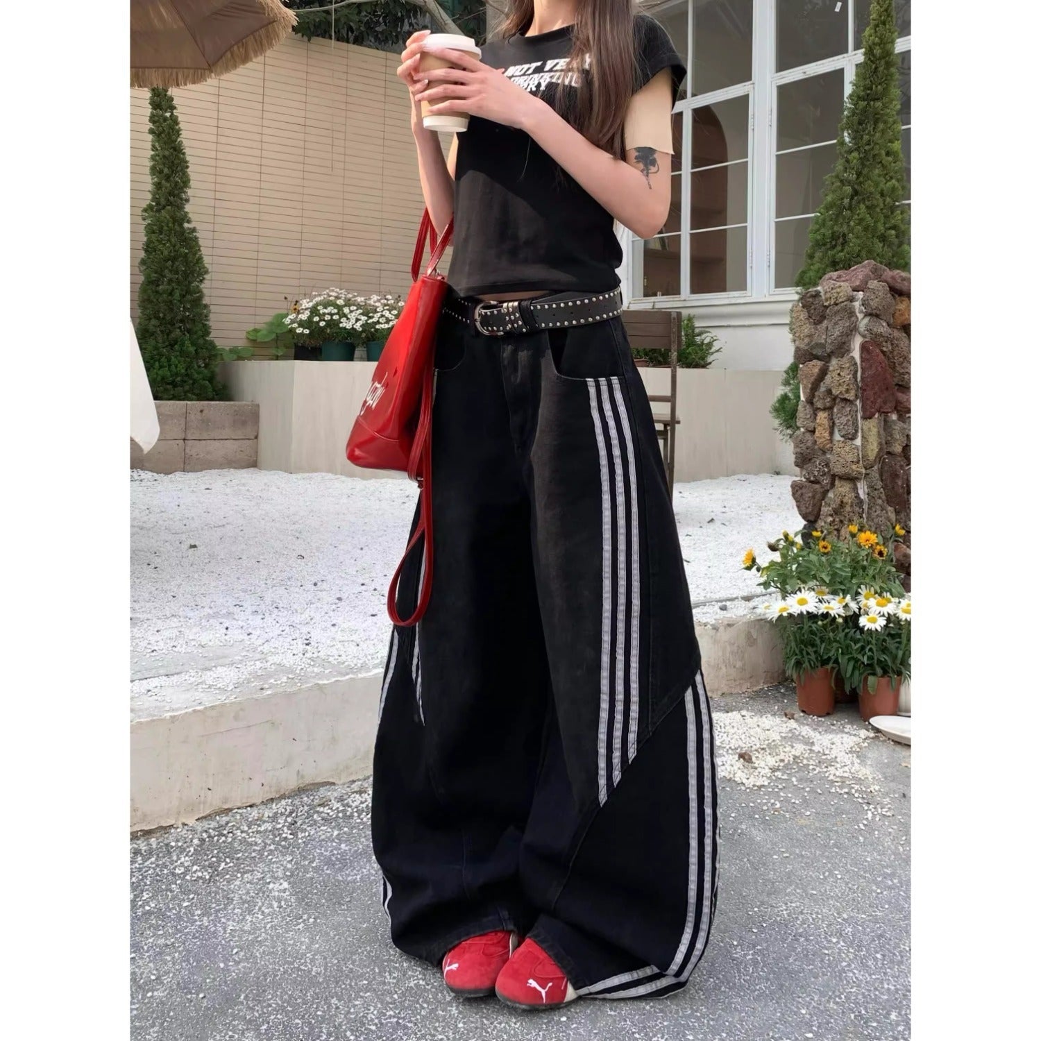 Striped Machete Jeans