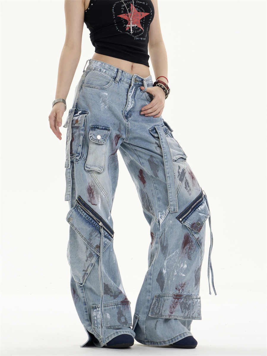 Multi Pocket Workwear Jeans