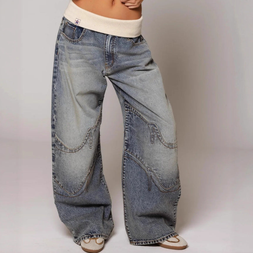 Retro Distressed Jeans
