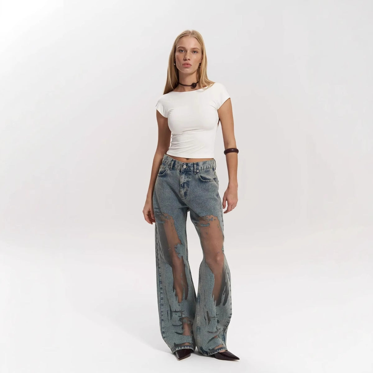Hollow Gradient Jeans