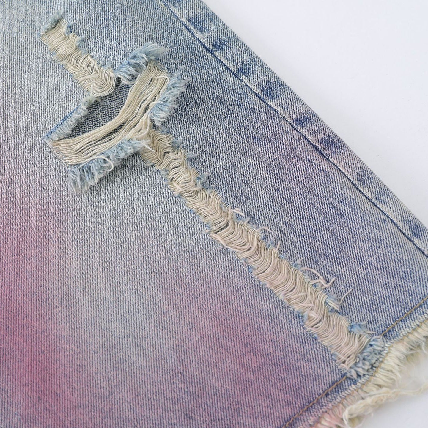 Worn Denim Shorts