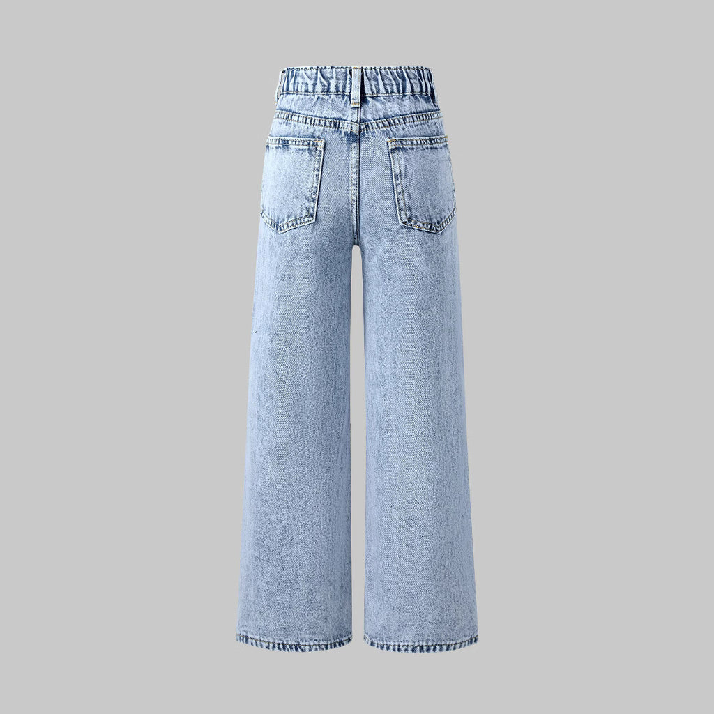 Snowflake Printed Jeans