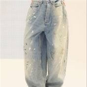 Distressed Mopping Jeans
