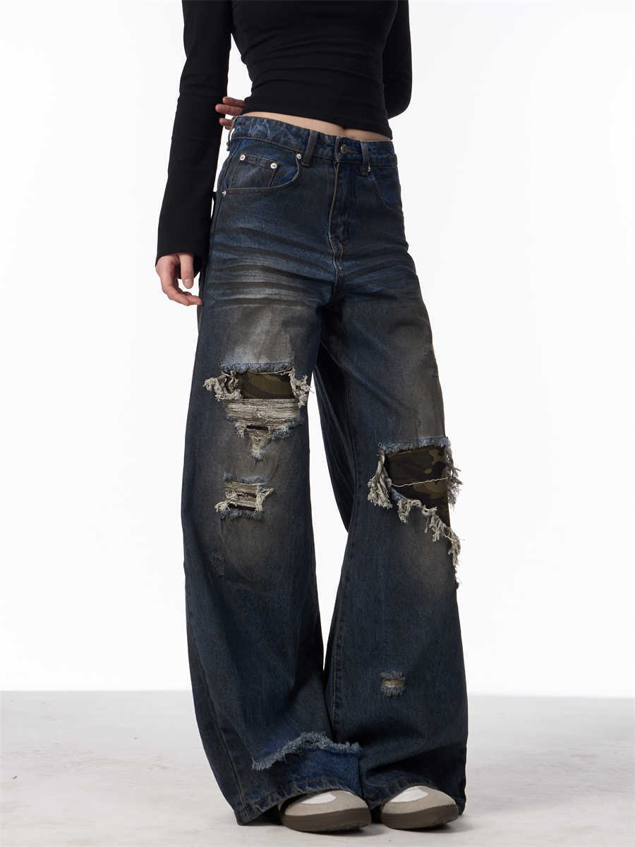 Patch Ripped Jeans