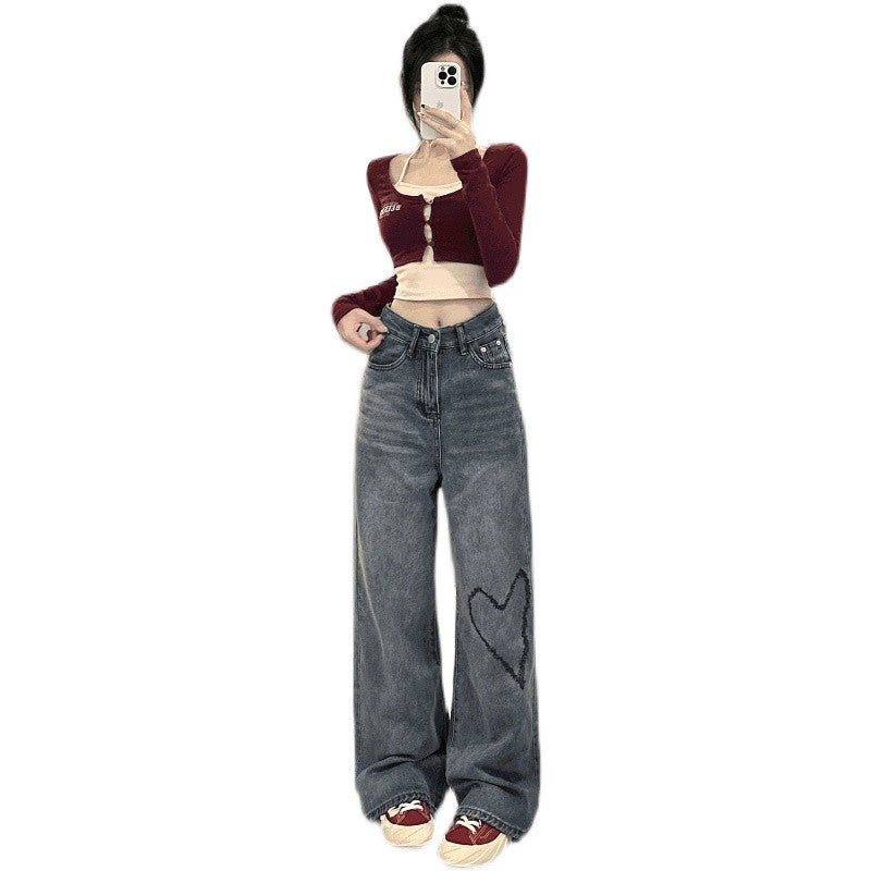 Love Embroidered Jeans