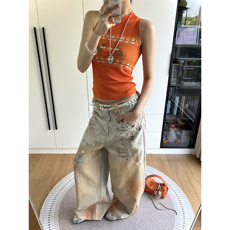 Inkjet Printed Jeans