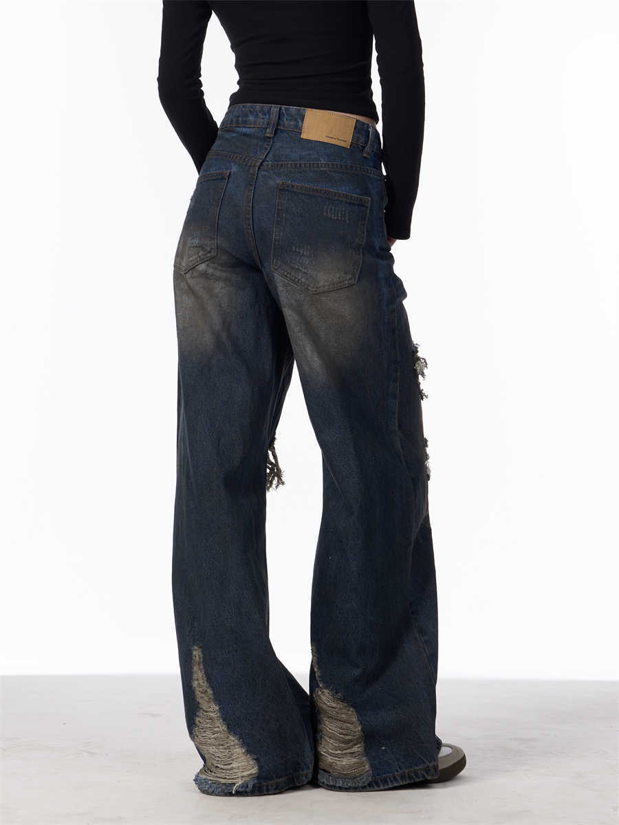 Patch Ripped Jeans